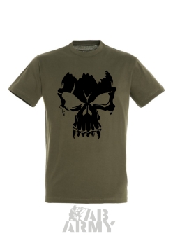 Tričko URBAN SKULL AB Army
